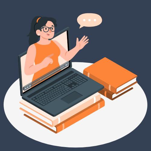 picture girl with books